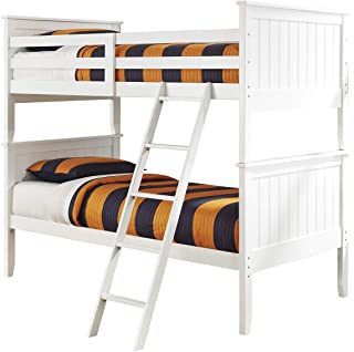 Photo 1 of (BED RAILS/LADDER SALE ONLY; SCRATCH DAMAGES) 
Signature Design by Ashley Lulu Traditional Youth Twin Over Twin Bunk Bed Rails and Ladder ONLY, White