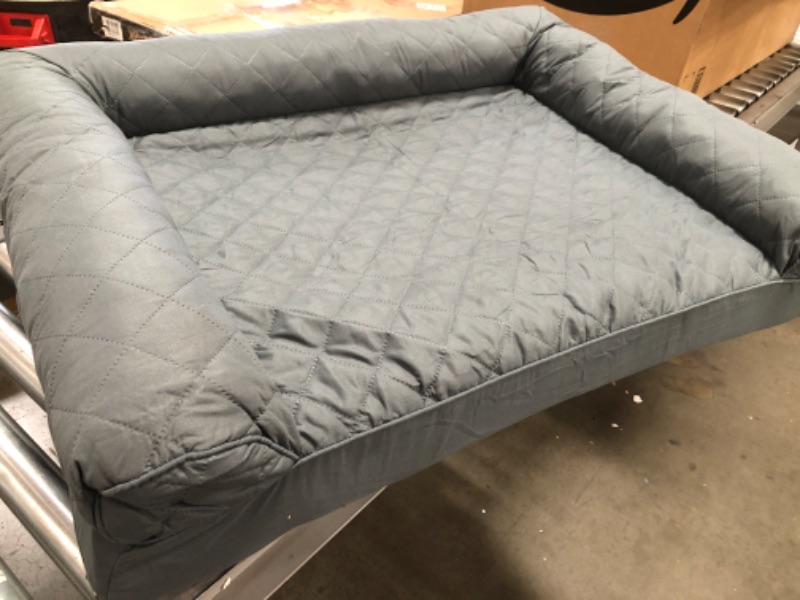 Photo 3 of (LOOSE SEAMS)
furhaven quilted orthopedic sofa dog bed large iron grey