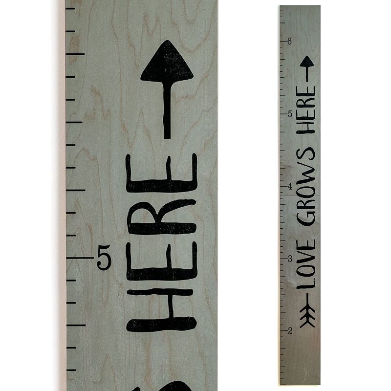 Photo 1 of **HAS WRITING FROM PREVIOUS USER**
Giant Wooden Ruler Growth Height Chart Ruler for Measurement for Kids, Boys and Girls Tribal Gray - 63" Long x 6.7" Wide
