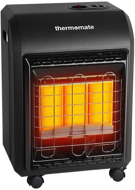 Photo 1 of **SIMILAR TO STOCK PHOTO**
Propane Heater, thermomate 18,000 BTU Portable LP Gas Heater with 3 Power Settings, Mobile Radiant Cabinet LP Heater with Gas Regulator and Hose, Heating Area Up to 450 Sq. Ft
