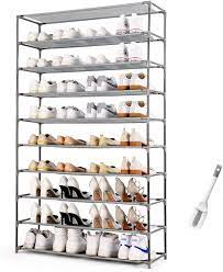 Photo 1 of 10-Tier Shoe Rack, Non-woven Fabric Storage Organizer,