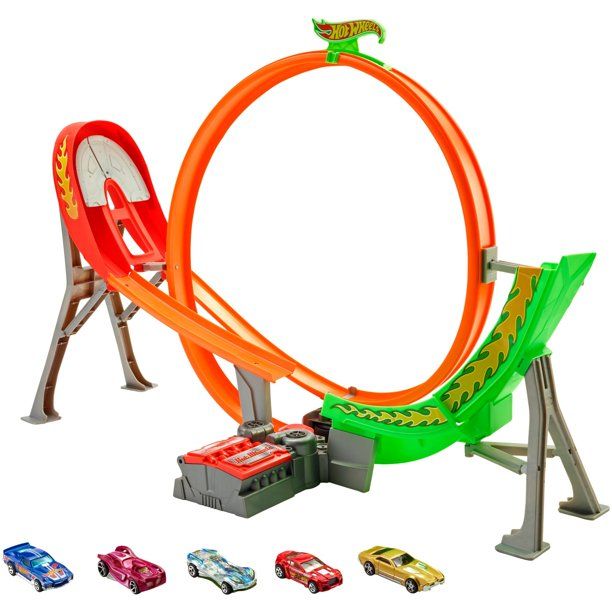 Photo 1 of Hot Wheels Action Power Shift Motorized Raceway Track Set Ages 5 and Older with 5 Cars Included
