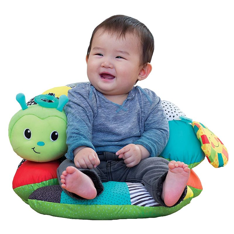 Photo 1 of Infantino Prop-A-Pillar Tummy Time & Seated Support - Pillow Support for Newborn and Older Babies, with Detachable Support Pillow and Toys, for Development of Strong Head and Neck Muscles Green
