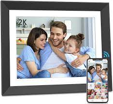 Photo 1 of FULLJA WiFi Digital Picture Frame 9 Inch, Smart Digital Photo Frame with IPS Touch Screen HD Display, 8GB Storage, Easy to Share Photos or Videos via Free APP, Email, Cloud (Black)
