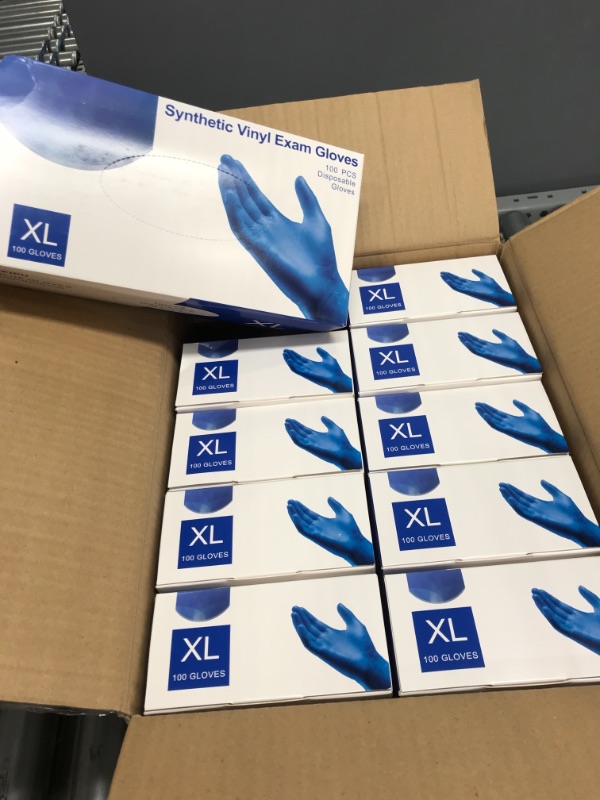 Photo 2 of ***XL SIZE*** PEIPU Nitrile and Vinyl Blend Material Disposable Gloves(XL, 1000-Count)?Powder Free, Cleaning Service Gloves, Latex Free
