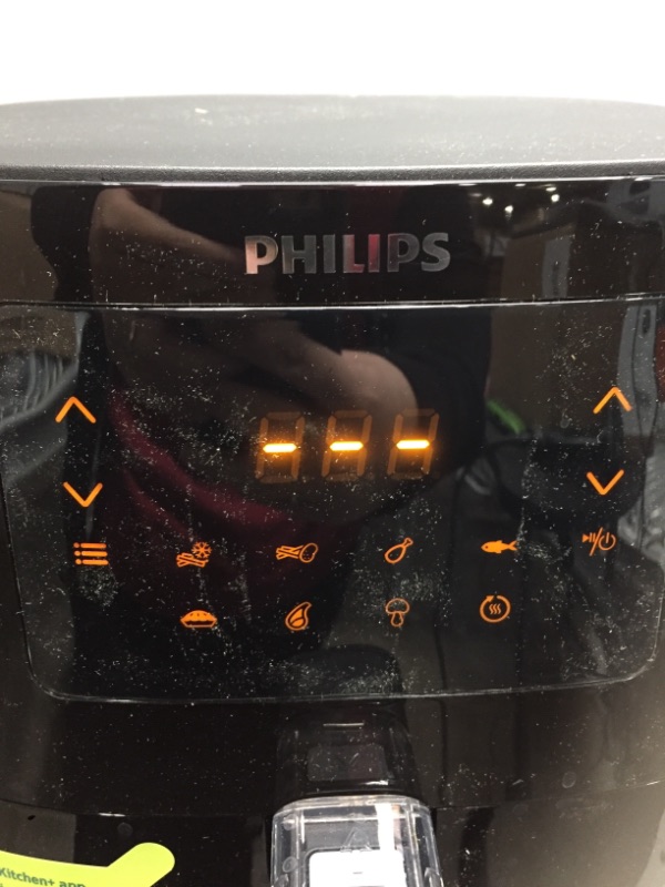 Photo 2 of Philips Essential Airfryer XL 2.65lb/6.2L Capacity Digital Airfryer with Rapid Air Technology, Easy Clean Basket, Black- HD9270/91
