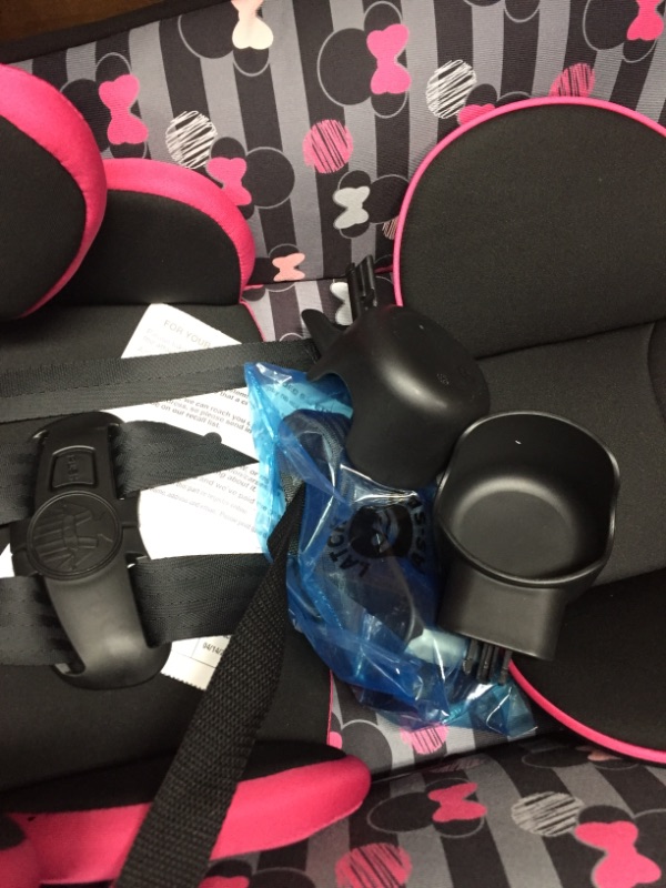 Photo 3 of Disney Baby Jive 2-in-1 Convertible Car Seat, Minnie Stripes
