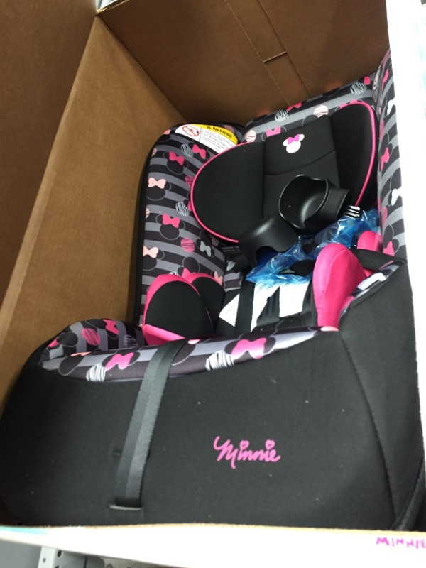 Photo 2 of Disney Baby Jive 2-in-1 Convertible Car Seat, Minnie Stripes
