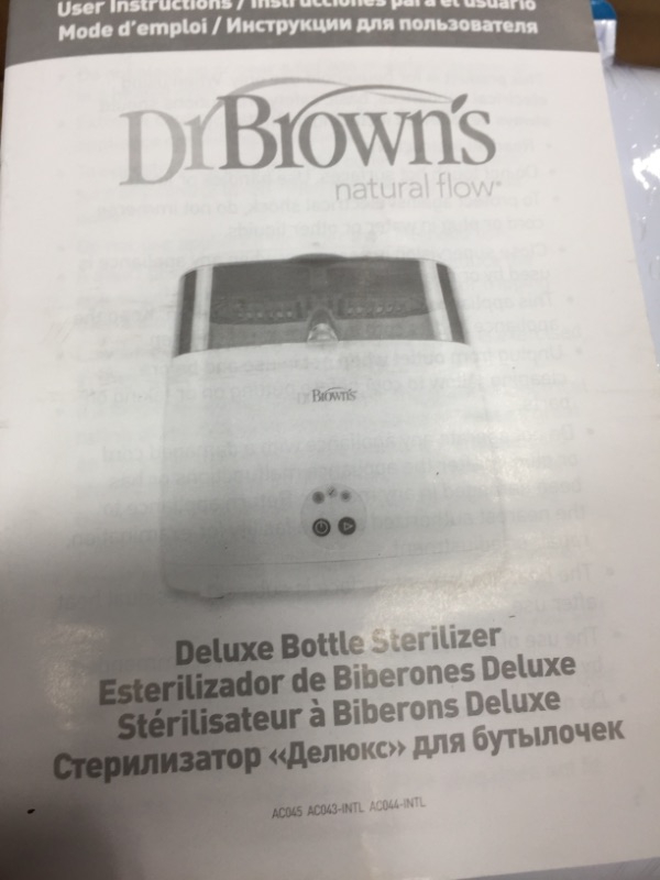 Photo 1 of Dr. Brown's Deluxe Electric Steam Bottle Sterilizer, Gray