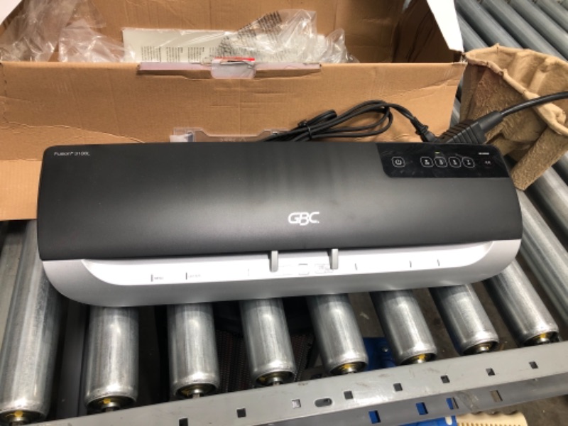 Photo 3 of GBC Swingline Fusion 3100L 12" Laminator, 1 Minute Warm-up, 3-7 Mil