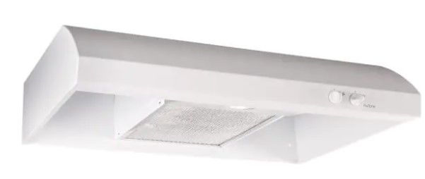 Photo 1 of ***DENTS SHOWN IN PICTURE*** AR1 Series 30 in. 270 Max Blower CFM 4-Way Convertible Under-Cabinet Range Hood with Light in White

