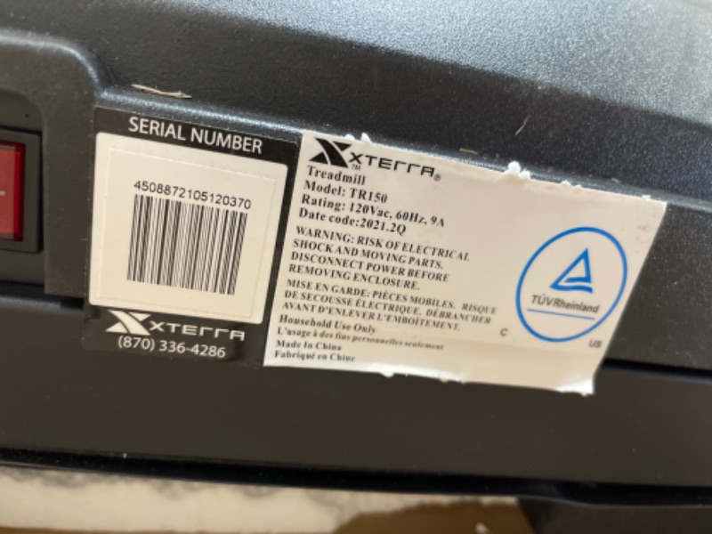 Photo 3 of ***HARDWARE LOOSE IN BOX*** XTERRA Fitness TR150 Folding Treadmill
