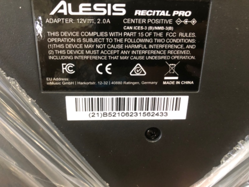 Photo 2 of Alesis Recital Pro 88-Key Digital Piano