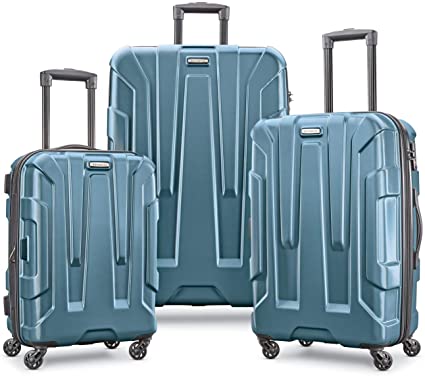 Photo 1 of USED: Samsonite Centric Hardside Expandable Luggage with Spinner Wheels, Teal, 3-Piece Set (20/24/28)
