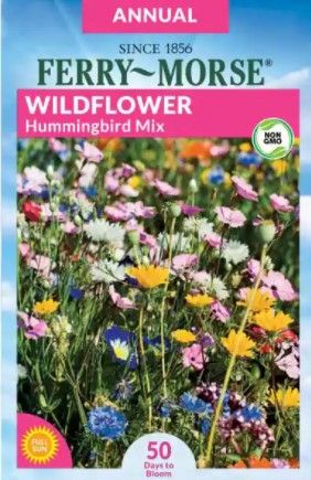 Photo 1 of 15 PACK: Ferry-Morse
Hummingbird Wildflower Mix Flower Seed
