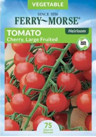 Photo 1 of 10 PACKS: Ferry-Morse
Large Fruited Red Cherry Tomato Heirloom Seed