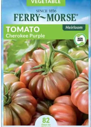 Photo 1 of 10 PACK: 
Ferry-Morse
Tomato Cherokee Purple Heirloom Seed