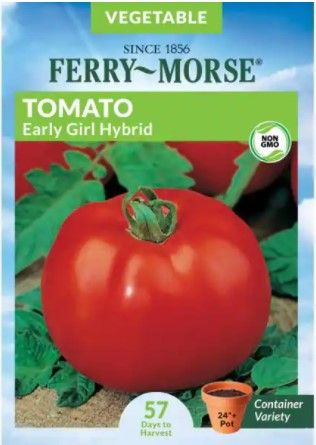 Photo 1 of 10 PACKS: 
Ferry-Morse
Tomato Early Girl Hybrid Fruit Seed