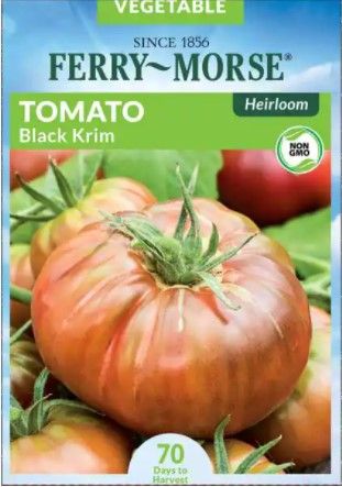 Photo 1 of 10 PACK: Ferry-Morse
Tomato Black Krim Heirloom Seed