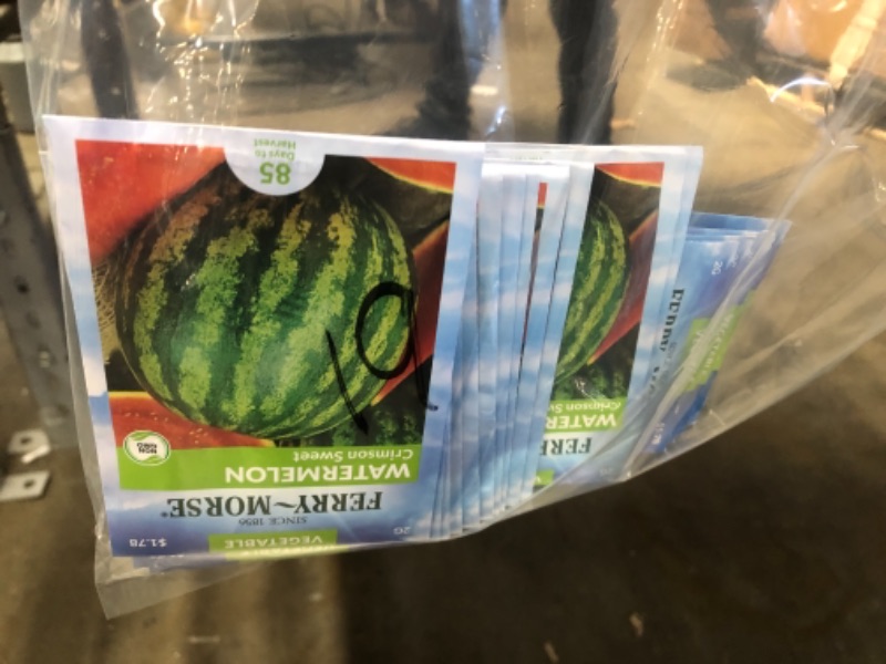 Photo 2 of 19 PACKS: Ferry-Morse
Watermelon Crimson Sweet Seed