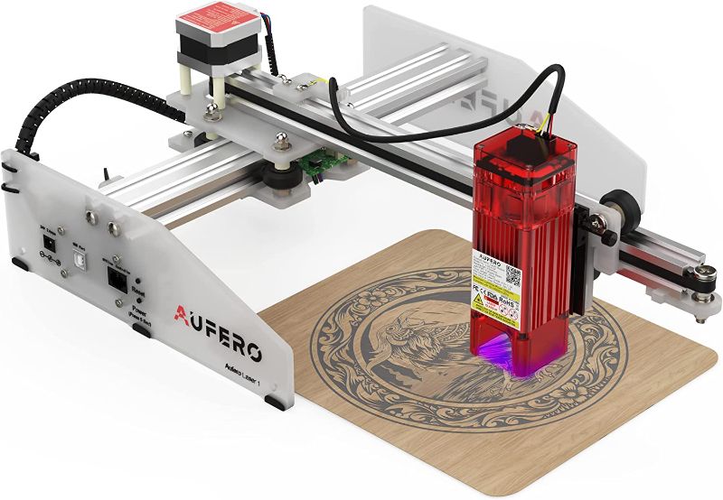 Photo 1 of Aufero Portable Laser Engraver, Mini Laser Cutter and Engraver Machine for Wood and Metal, 32-bit Motherboard LaserGRBL(LightBurn), Eye Protection Fixed-Focus, 7.1'' x 7.1'' DIY Engraving Area(LU2-2)
