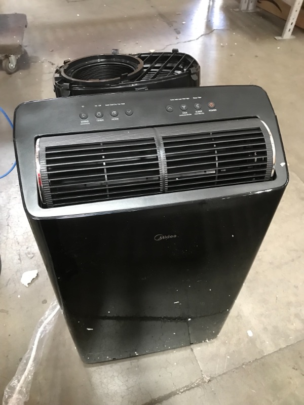 Photo 2 of Midea Duo 14,000 BTU (12,000 BTU SACC) Smart HE Inverter Ultra Quiet Portable Air Conditioner With Heat-Cools Up to 550 Sq. Ft., Works With Alexa/Google Assistant, Includes Remote Control & Window Kit
