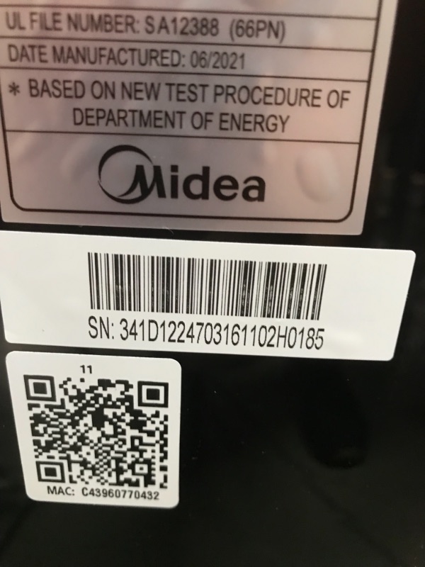 Photo 6 of Midea Duo 14,000 BTU (12,000 BTU SACC) Smart HE Inverter Ultra Quiet Portable Air Conditioner With Heat-Cools Up to 550 Sq. Ft., Works With Alexa/Google Assistant, Includes Remote Control & Window Kit
