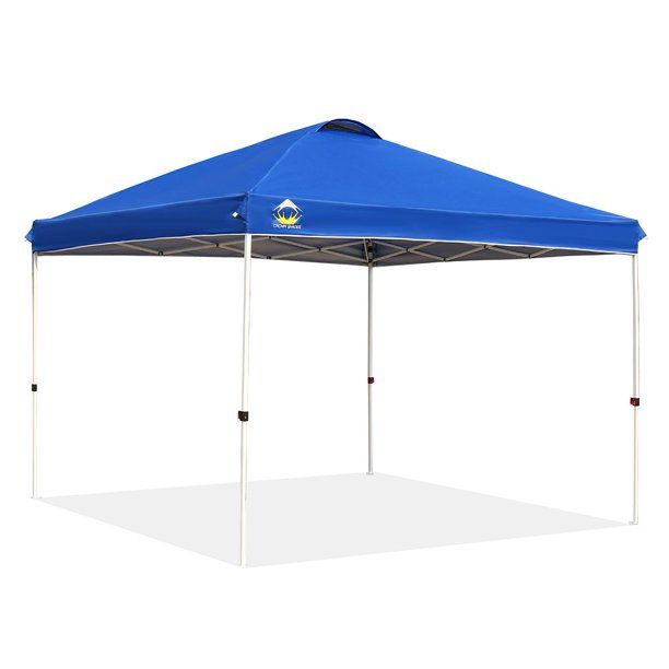 Photo 1 of **PARTS ONLY**Crown Shades 10 x 10 ft. Outdoor Instant Folding Canopy with Wheeled Bag, Blue
