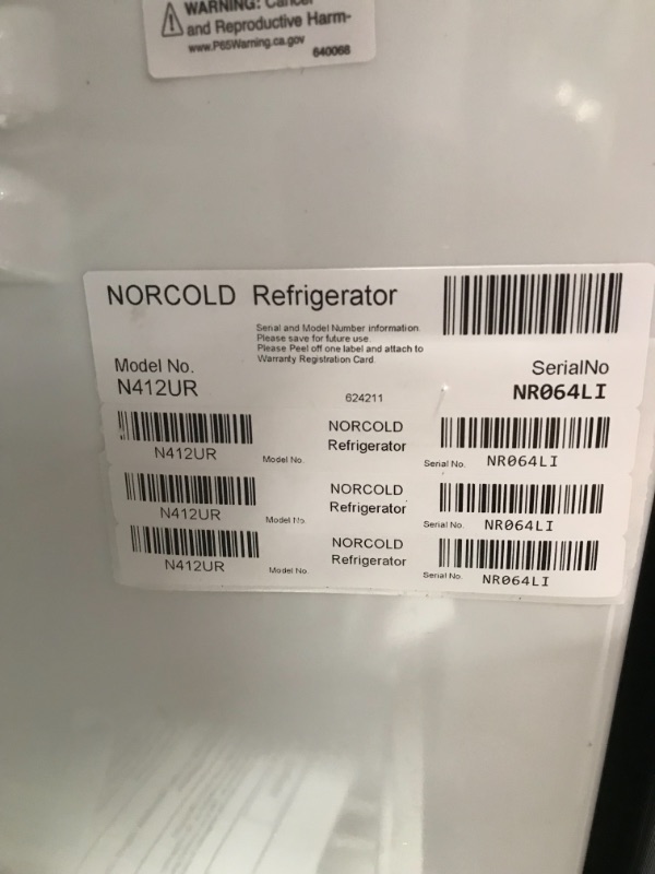 Photo 6 of Norcold N412UR RV Refrigerator - 4.5 cu. ft. - AC/LP - Right Hand Swing - Black Trim
