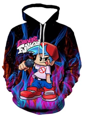 Photo 1 of **SLIGHTLY DIFFERENT FROM STOCK PHOTO**
Cartoon Game Hoodies for Boys Girls, Unisex Classic Anime Youth Pullover Hooded Sweatshirt with Pocket, XS
