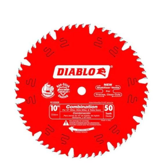 Photo 1 of 10 in. x 50-Tooth Combination Circular Saw Blade
