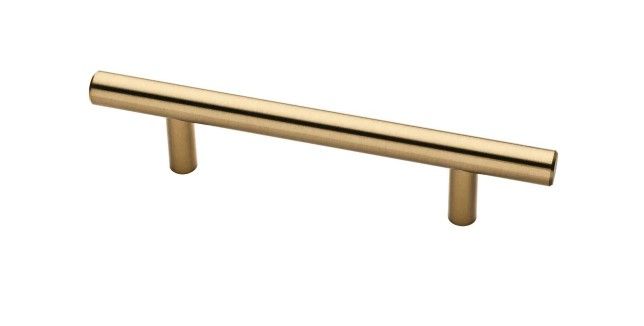 Photo 1 of **SET OF 3**
3-3/4 in. (96 mm) Center-to-Center Champagne Bronze Bar Drawer Pull
