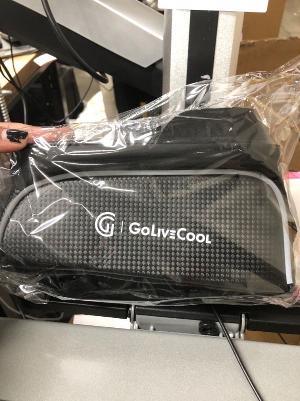 Photo 1 of GoLiveCool Bike Bag Front Frame with Phone Holder - Waterproof Storage Pouch with Touch Screen Cell Phone Pouch - Fits All Types of iPhone Samsung
