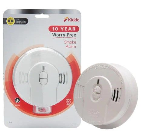 Photo 1 of 10 Year Worry-Free Smoke Detector, Lithium Battery Powered, Smoke Alarm
