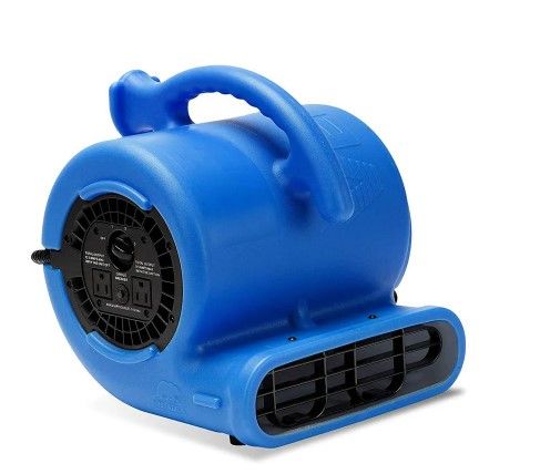 Photo 1 of 1/4 HP Air Mover Blower Fan for Water Damage Restoration Carpet Dryer Floor Home and Plumbing Use in Blue
