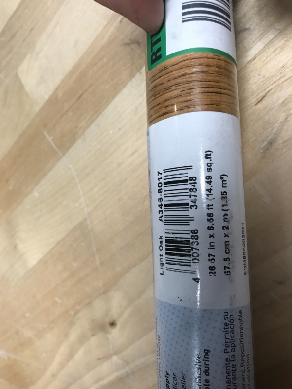 Photo 1 of 26 in. x 78 in. Oak Self-adhesive Vinyl Film for Furniture and Door Renovation/Decoration
