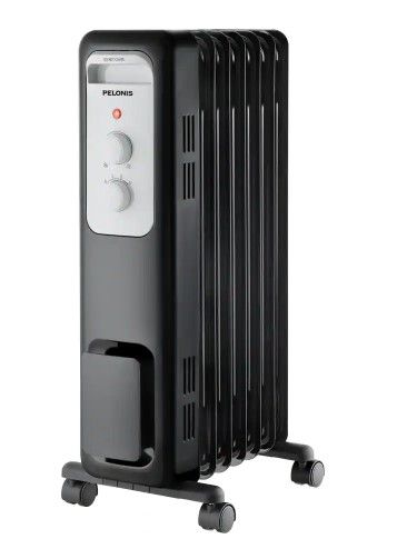 Photo 1 of 1,500-Watt Oil-Filled Radiant Electric Space Heater with Thermostat
