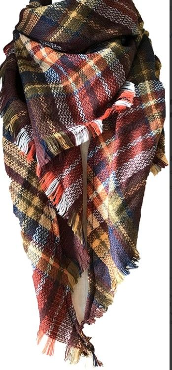 Photo 1 of Wander Agio Womens Warm Long Shawl Winter Wraps Large Scarves Knit Cashmere Feel Plaid Triangle Scarf
PACK OF 3 