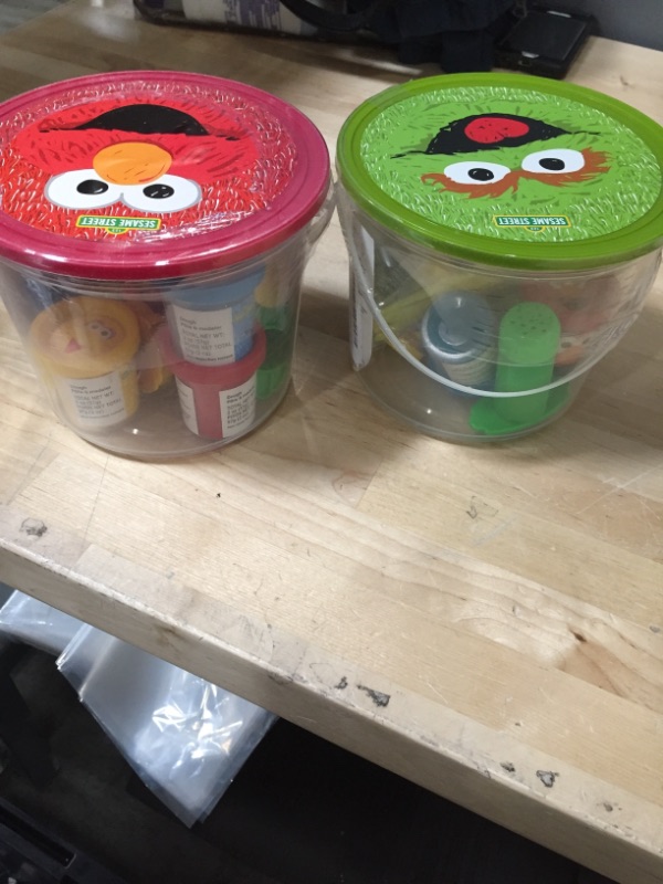 Photo 2 of 14 Piece Sesame Street Dough Bucket Set, 2 Buckets