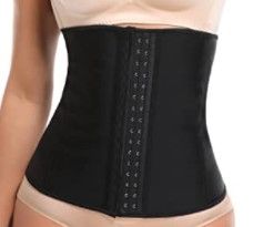 Photo 1 of Slifebaby Waist Trainer for Women, Latex Sport Girdle Waist Cinchers Body Shaper, 2 XL
