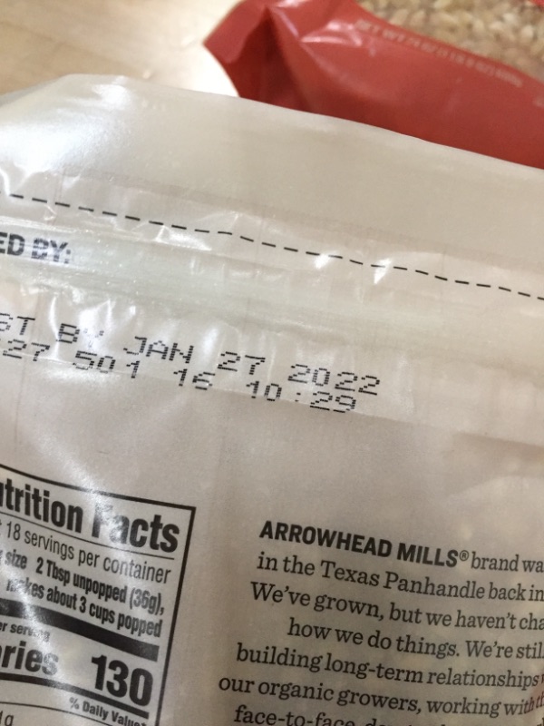 Photo 3 of *EXPIRED Jan 2022*
Arrowhead Mills 24 Bag of Organic Kernels, White Popcorn, 144 Oz (Pack of 6)
