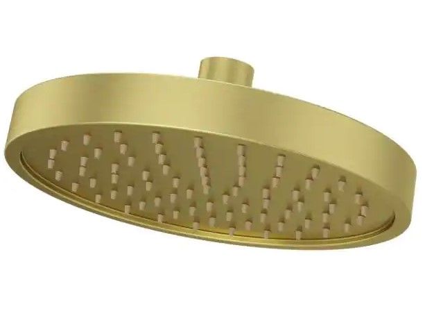 Photo 1 of 
Pfister
Contempra 1-Spray 6.88 in. Single Wall Mount Fixed Rain Shower Head in Brushed Gold