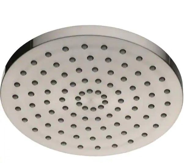 Photo 1 of 
Glacier Bay
1-Spray 8 in. Single Wall Mount Fixed Shower Head in Brushed Nickel