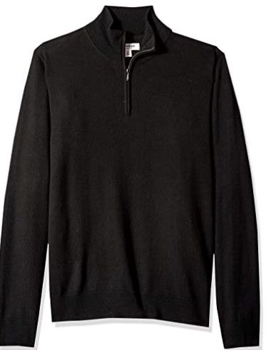 Photo 1 of Goodthreads Men's Lightweight Merino Wool Quarter Zip Sweater, Medium
