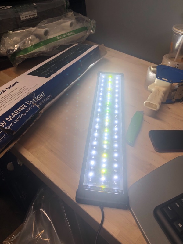 Photo 2 of **INCOMPLETE**
NICREW ClassicLED Aquarium Light, Fish Tank Light with Extendable Brackets, White and Blue LEDs
