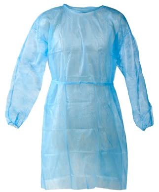 Photo 1 of **DIFFERENT FROM STOCK PHOTO**
Universal Size Blue Disposable Isolation Gowns Pack of 15, 50-Pack