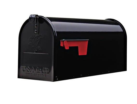 Photo 1 of **DAMAGED**
Elite Medium, Steel, Post Mount Mailbox, Black
