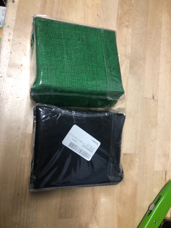 Photo 2 of **SOLD AS SET** 
Essencea Black Jute Cushion Covers | Set of 2 | Decortive | Bedroom | Living Room | Car (16 x 16 Inch), Black, & Green, 2 pack
