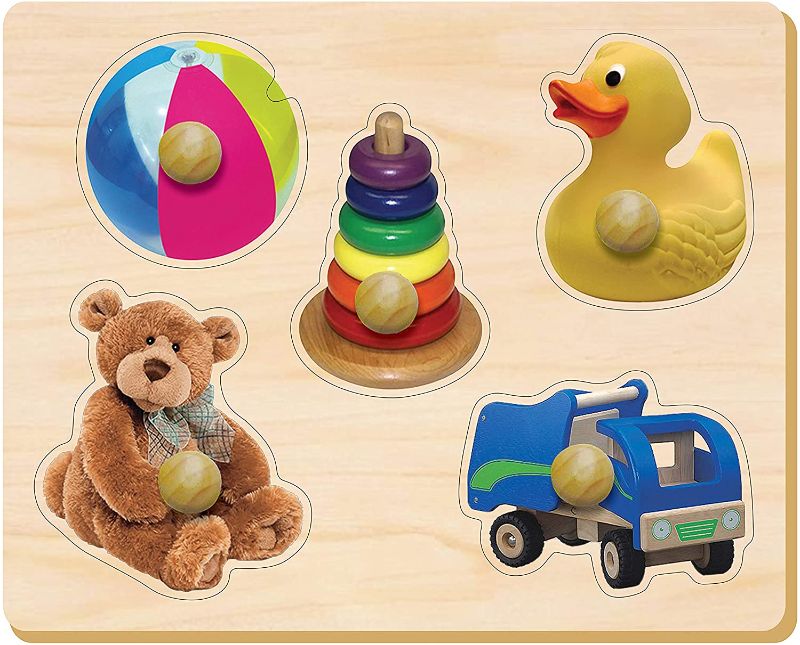 Photo 1 of Edushape Large Knob Puzzle, 5 Piece
