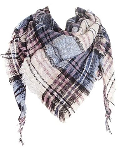 Photo 1 of **SET OF 3**
Wander Agio Womens Warm Scarf Triangle Shawls Winter Scarves Stripe Plaid Fichu Rough Surface
